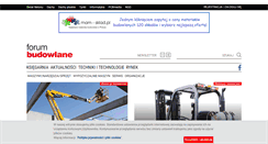 Desktop Screenshot of forum-budowlane.pl